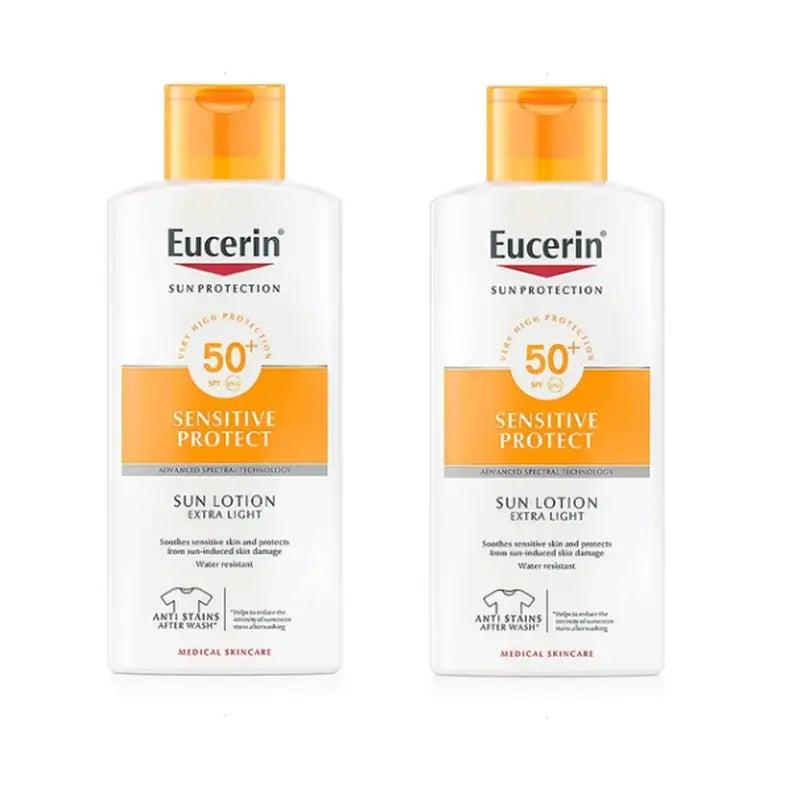 Eucerin Lozione solare extra leggera SPF50, 2x400 ml