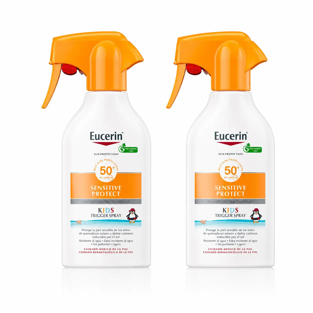 Eucerin Solar Sensitive Protect Kids Spray Fps 50+ 250Ml, confezione da 2