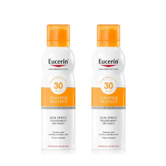 Eucerin Eucerin Dry Touch Spray solare trasparente SPF30, 2x200 ml