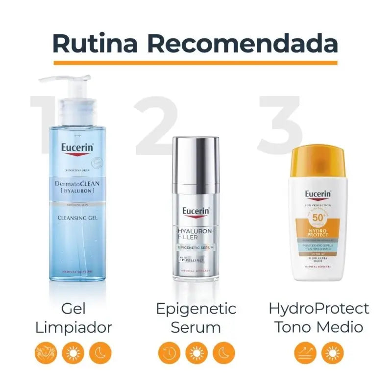Eucerin Sun Face Hydro Protect Fluid SPF50+Tinted Medium, 50 ml