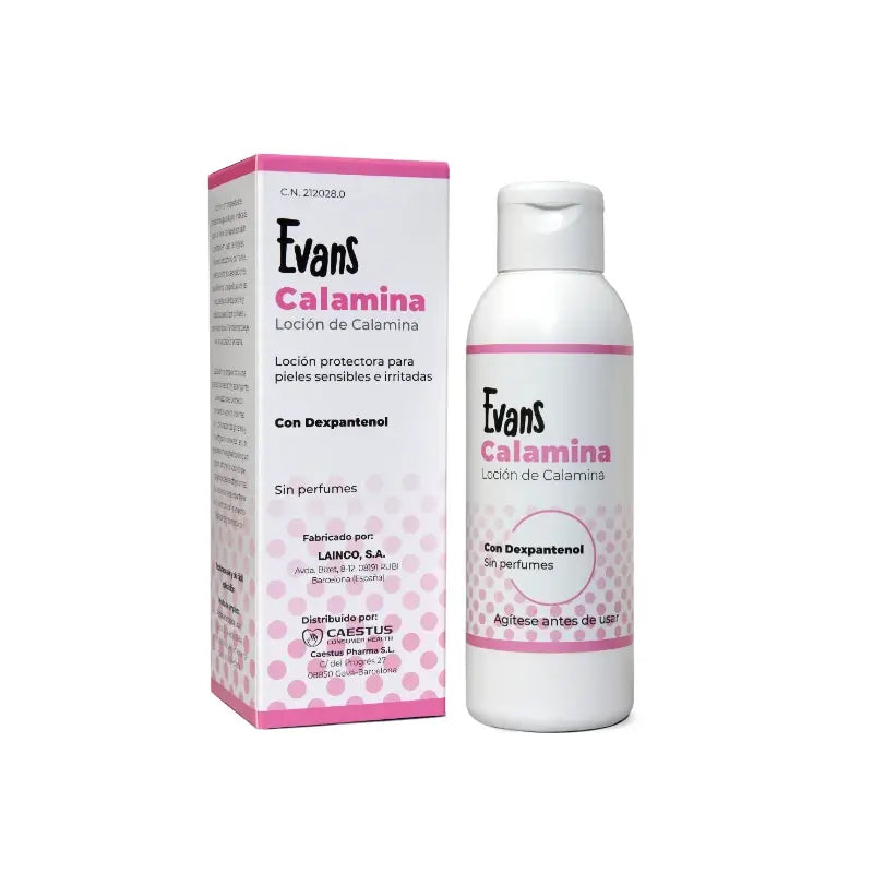 Evans Lozione alla calamina con dexpantenolo, 125 ml