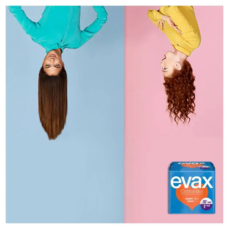Evax Cottonlike Super Pads con ali 12 unità