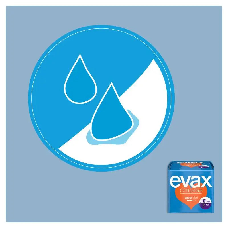 Evax Cottonlike Super Pads con ali 12 unità