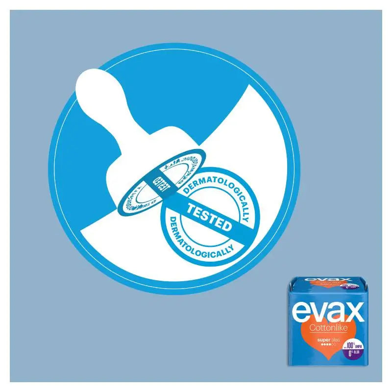 Evax Cottonlike Super Pads con ali 12 unità
