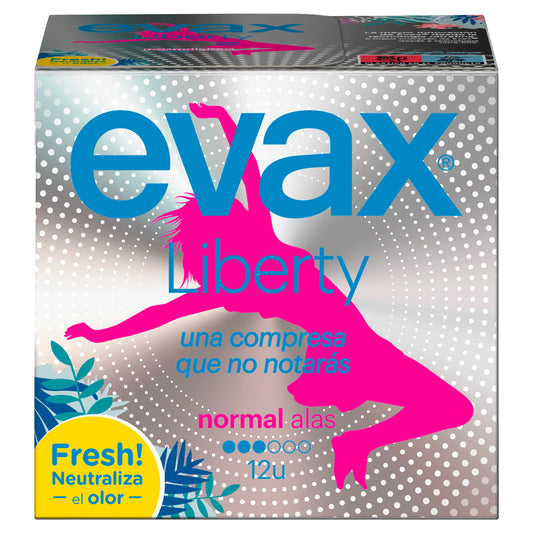 Evax Liberty Pads normali con ali , 12 unità