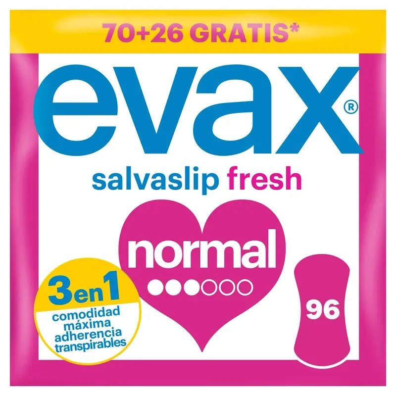 Evax Normal, sistema antiodore, 96 unità di salvaslip