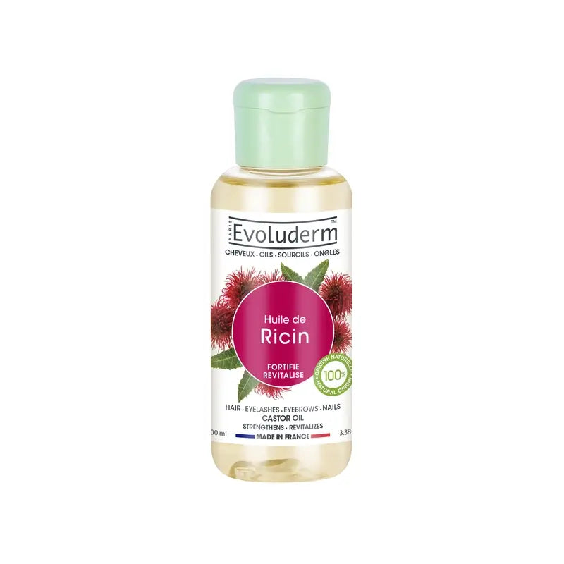 Evoluderm Olio di ricino puro, 100 ml