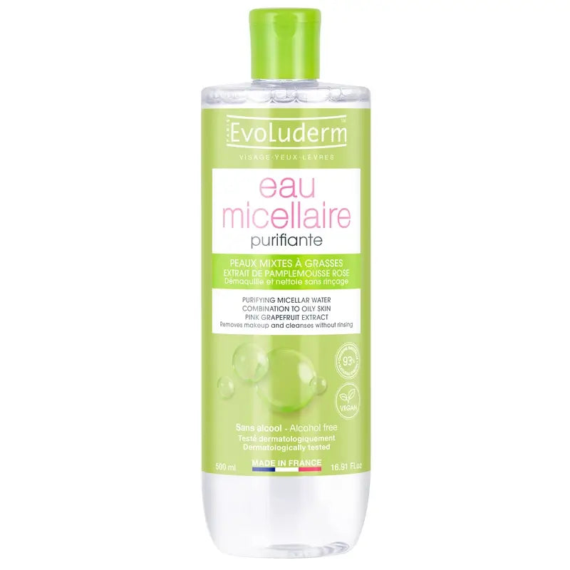 Evoluderm Acqua micellare per pelle mista, 500 ml