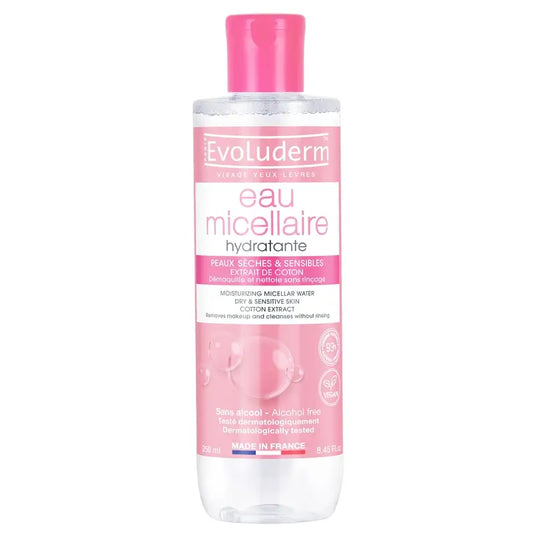Evoluderm Acqua micellare per pelli secche/sensibili, 250 ml