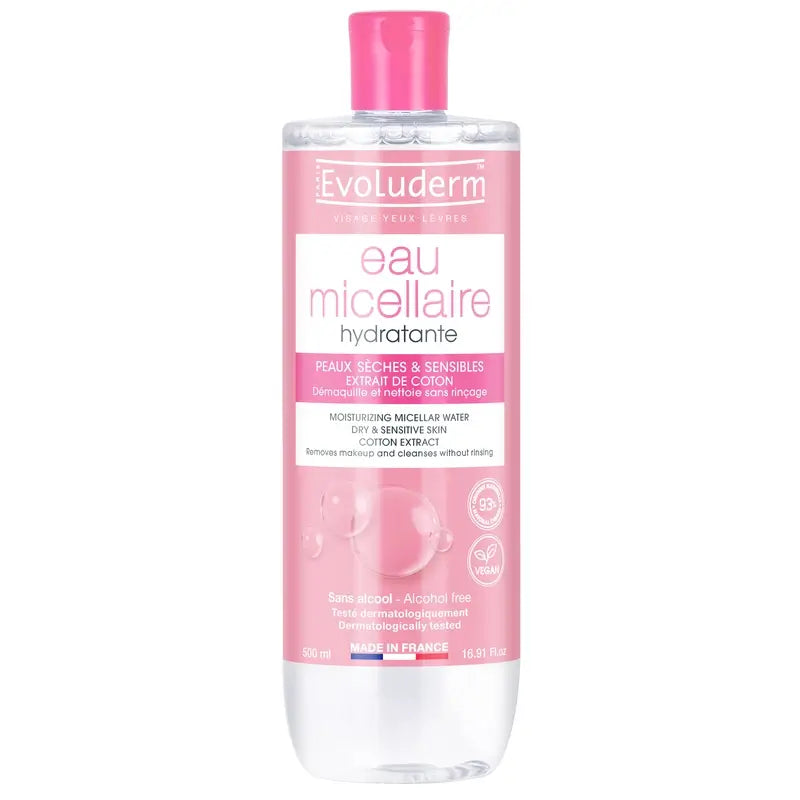 Evoluderm Acqua micellare per pelli secche/sensibili, 500 ml