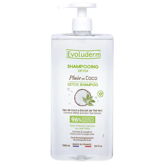 Evoluderm Shampoo detox al cocco, 1000 ml