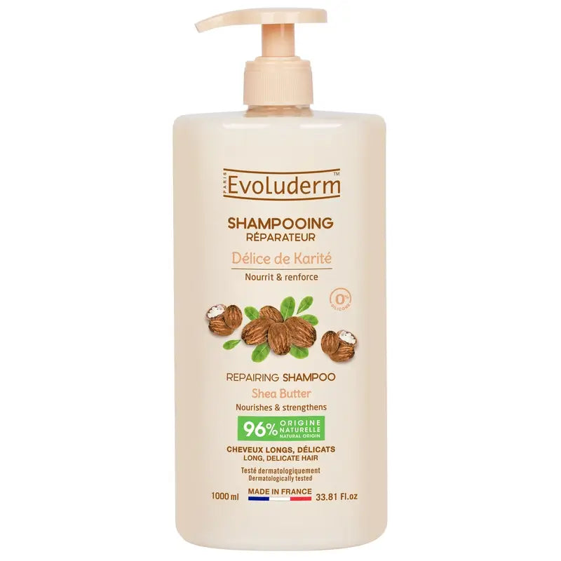 Evoluderm Shampoo al burro di karité, 1000 ml