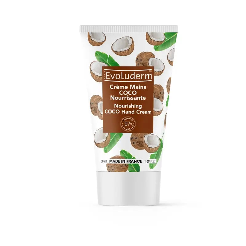 Evoluderm Crema mani nutriente al cocco, 50 ml