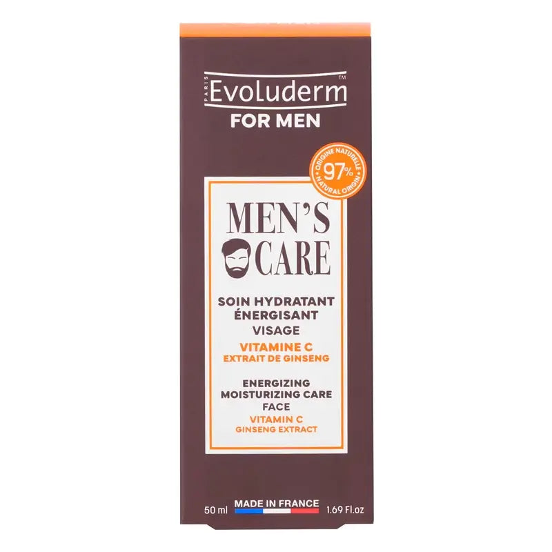 Evoluderm Trattamento idratante energizzante - Uomo, 50 ml