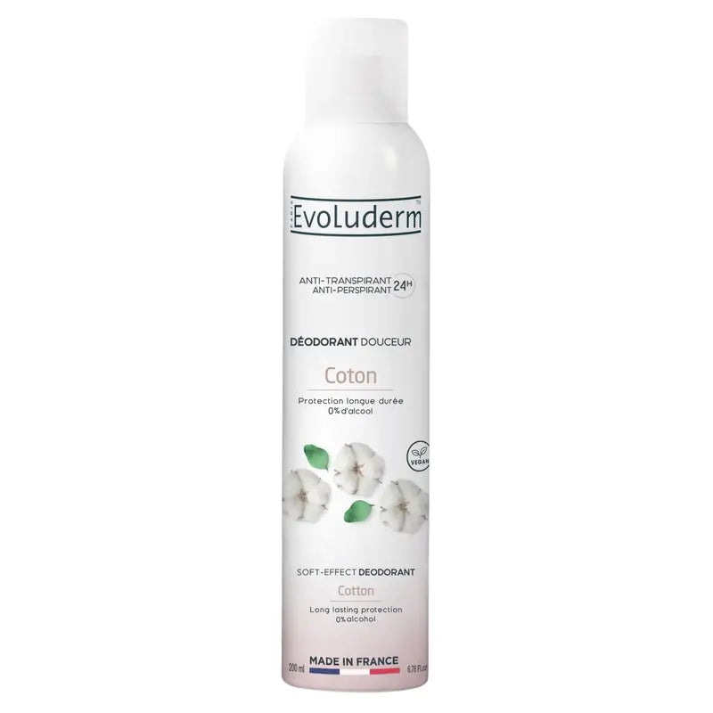 Evoluderm Deodorante Cotone 24H, 200 ml