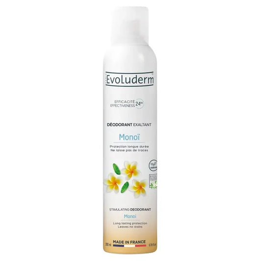 Evoluderm Monoi A La Folie 24H Deodorante, 200 ml