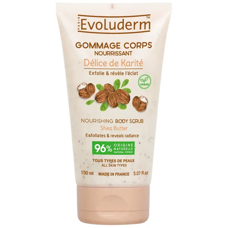 Evoluderm Scrub corpo al burro di karité, 150 ml