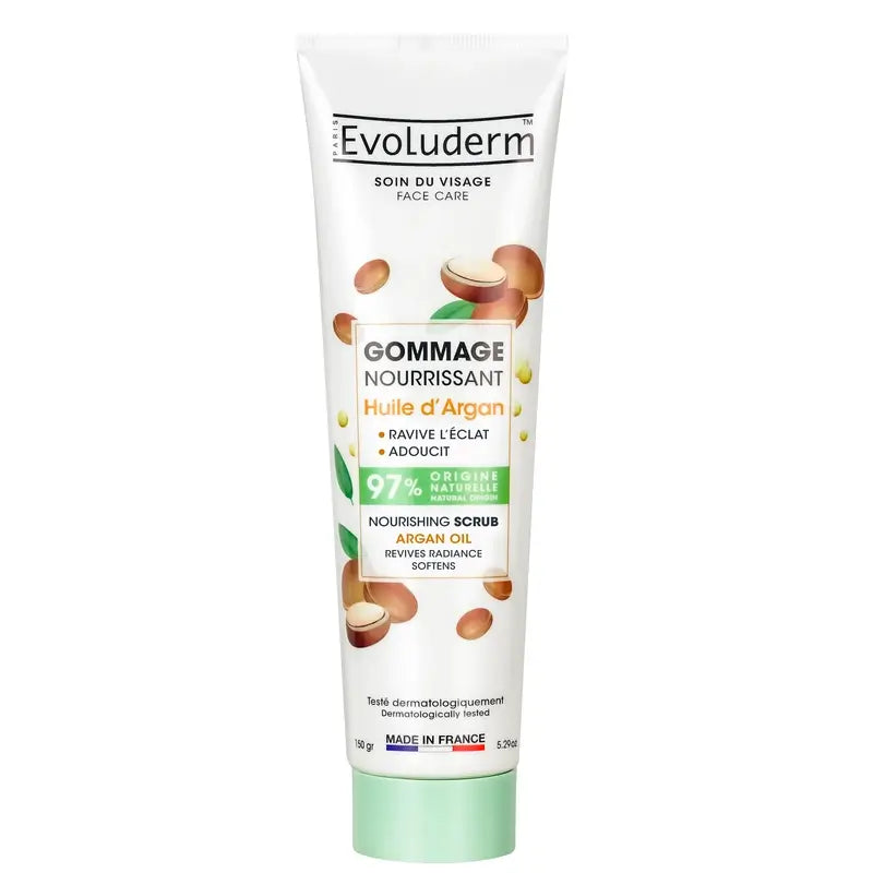 Evoluderm Esfoliante viso nutriente all'olio di Argan, 150 g