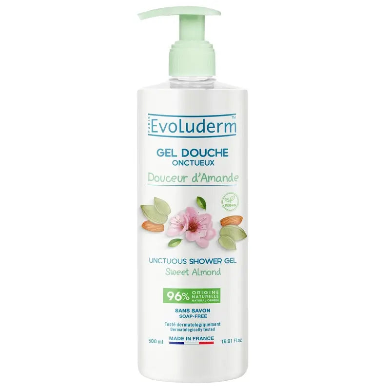 Evoluderm Gel doccia alla mandorla dolce, 500 ml