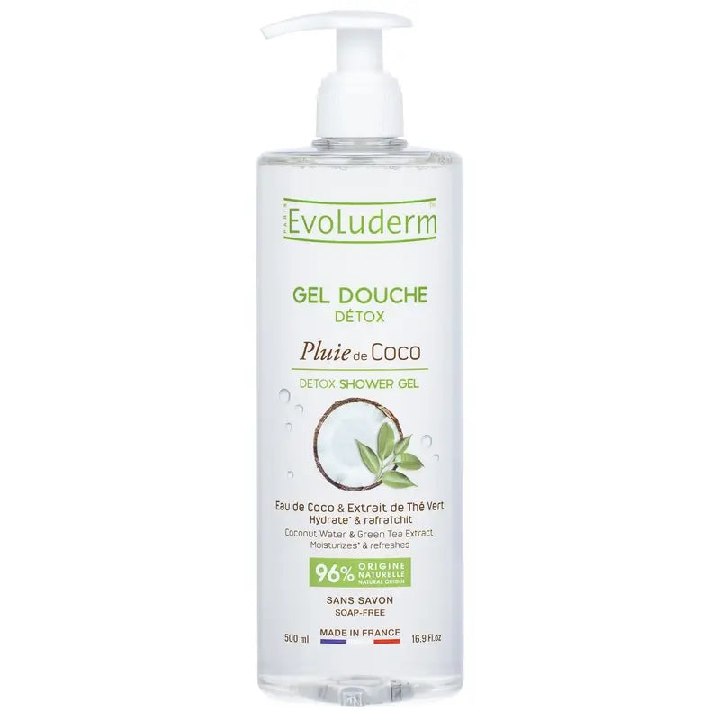 Evoluderm Gel doccia detox al cocco, 500 ml