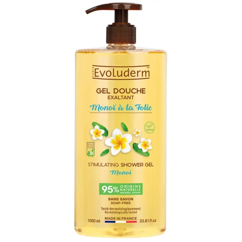 Evoluderm Monoi A La Folie Gel doccia, 1000 ml