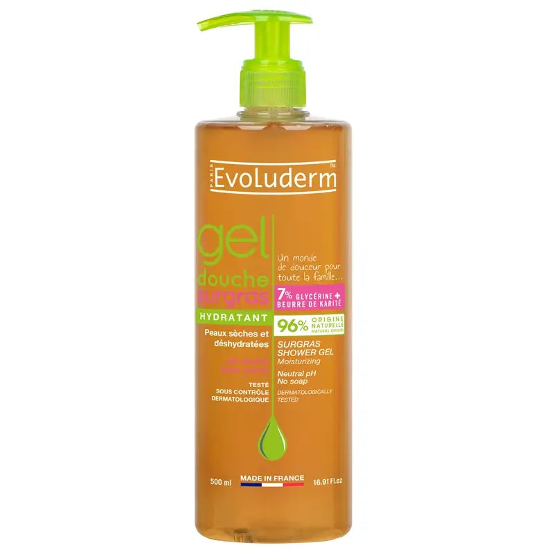 Evoluderm Surgras Gel doccia, 500 ml