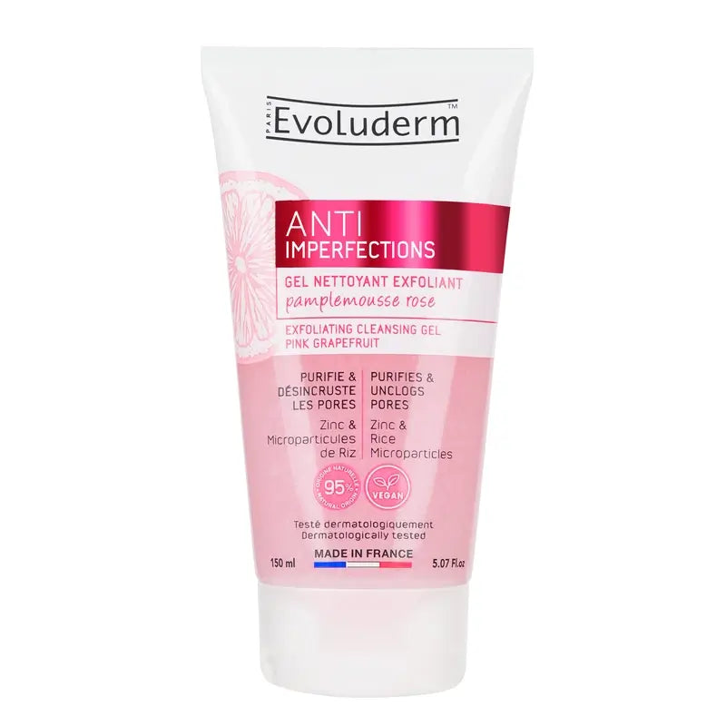 Evoluderm Gel detergente esfoliante, 150 ml
