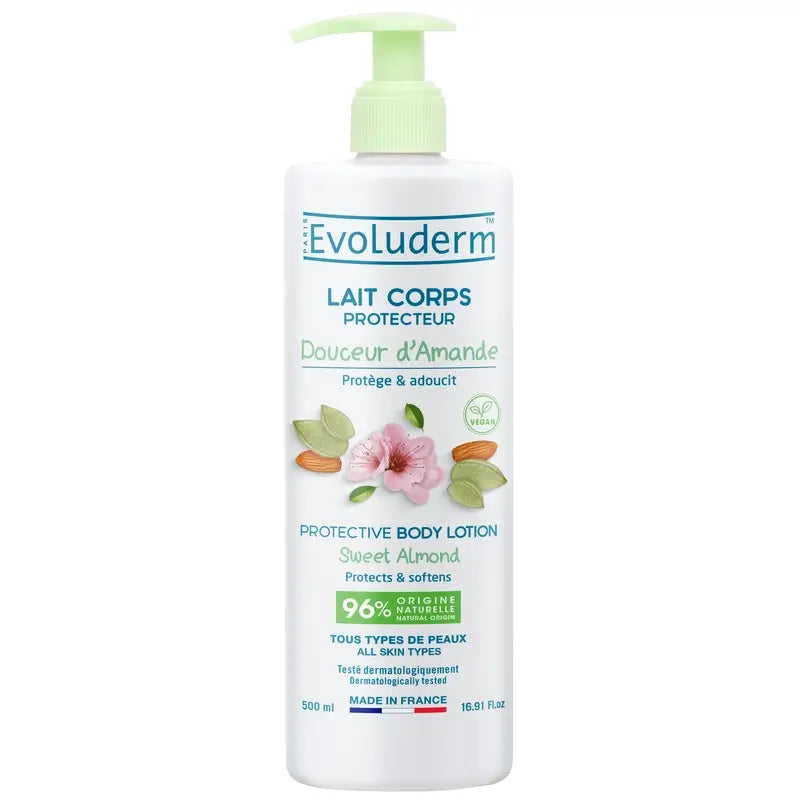 Evoluderm Lozione corpo alle mandorle dolci, 500 ml