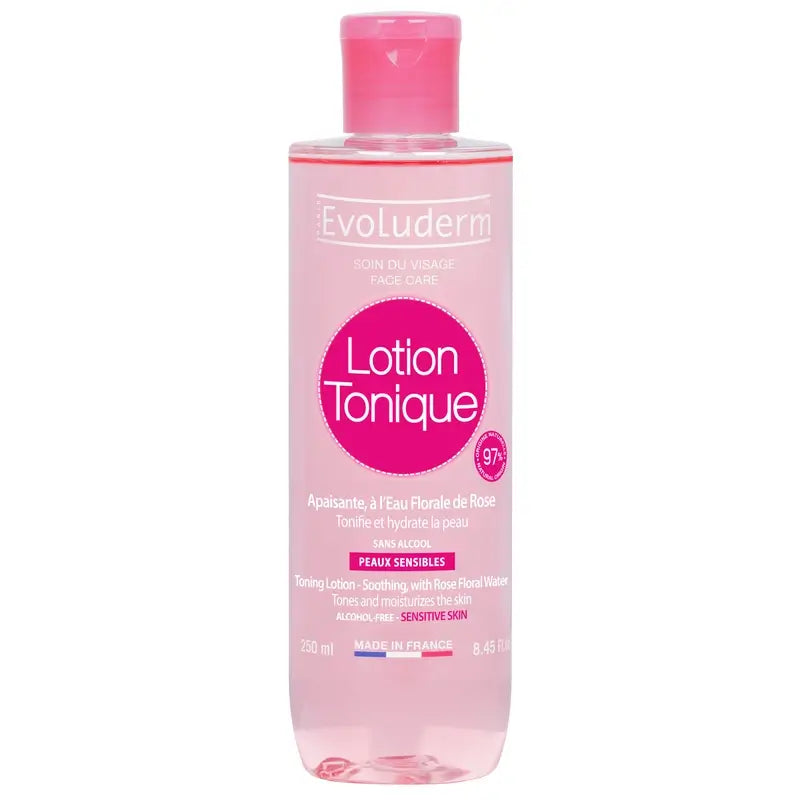 Evoluderm Lozione tonificante per pelli sensibili, 250 ml