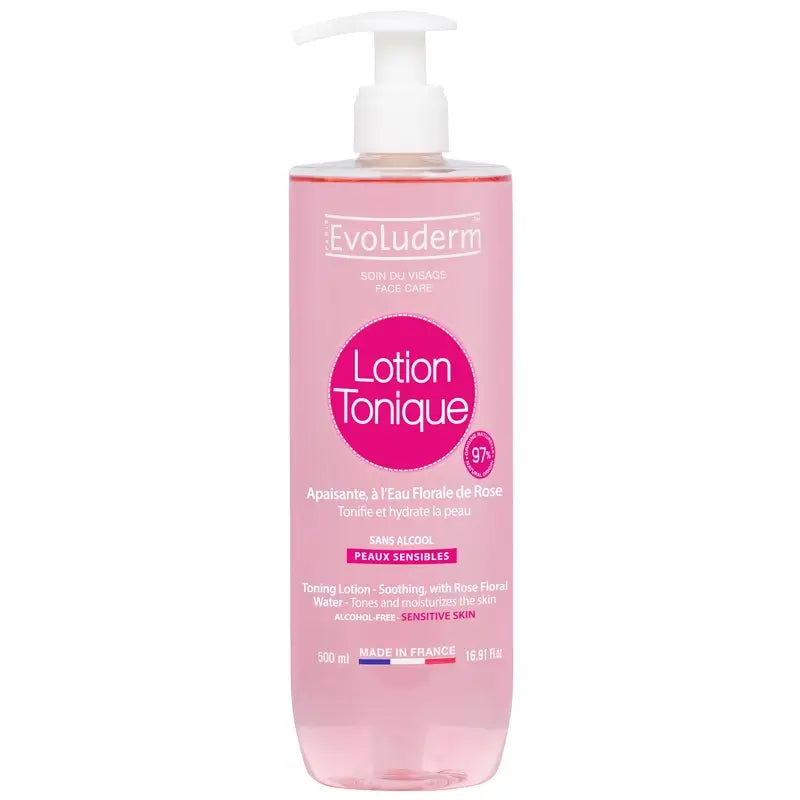 Evoluderm Lozione tonificante per pelli sensibili, 500 ml