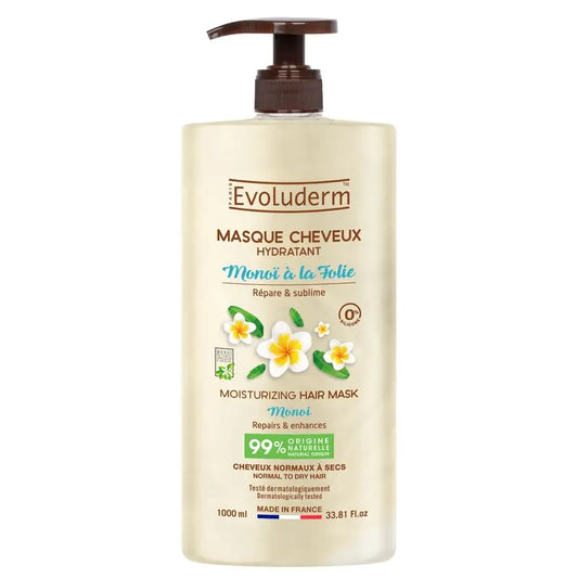 Evoluderm Maschera per capelli al Monoi, 1000 ml