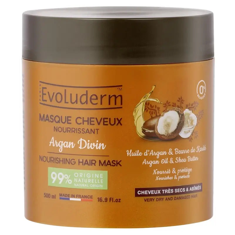 Evoluderm Argan Divin Maschera per capelli, 500 ml