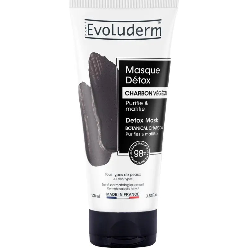 Evoluderm Maschera viso disintossicante al carbone, 100