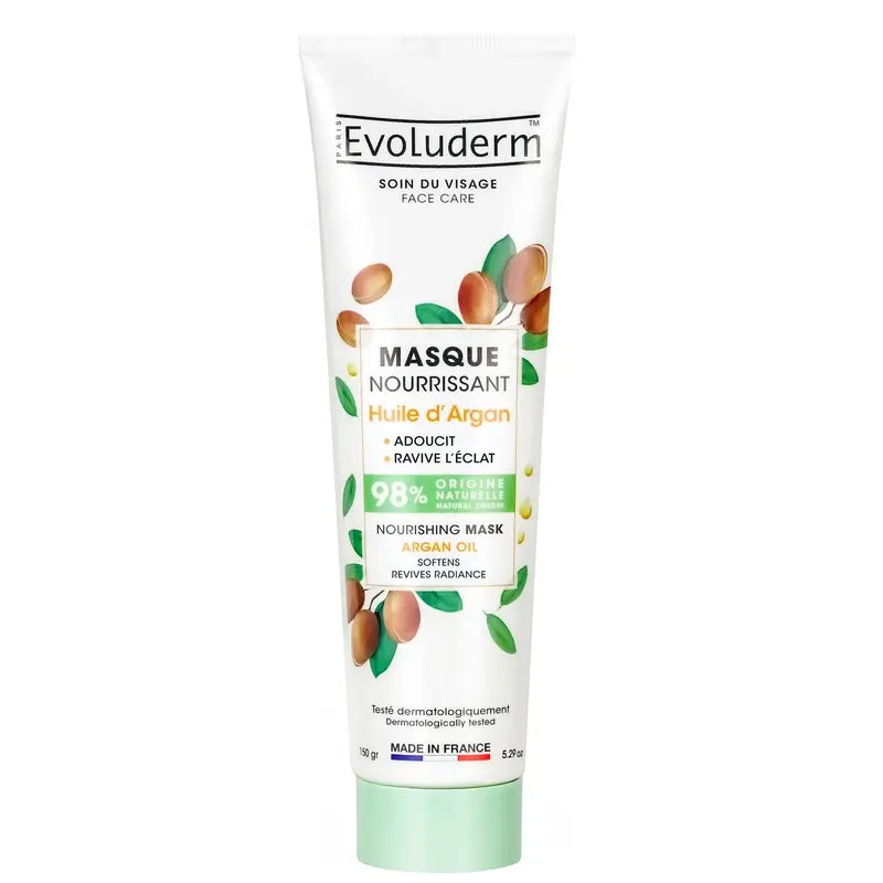 Evoluderm Maschera viso nutriente all'olio di Argan - Argan, 150 g