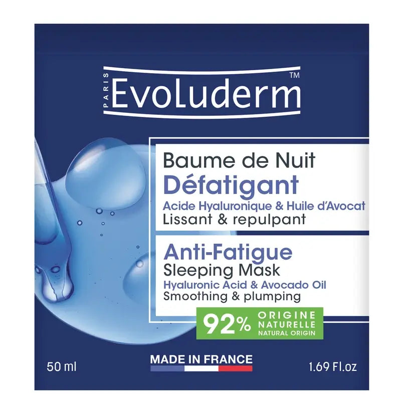 Evoluderm Maschera anti-fatica per il sonno, 50 ml