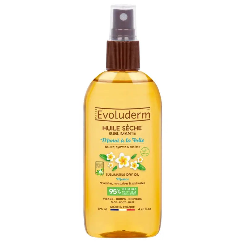 Evoluderm Monoi A La Folie Olio secco, 125 ml
