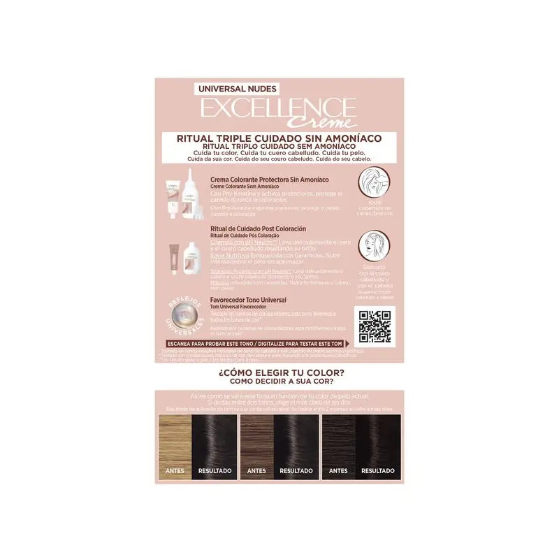 L'Oréal Paris Excell Univ Nudes Nero 1U 550