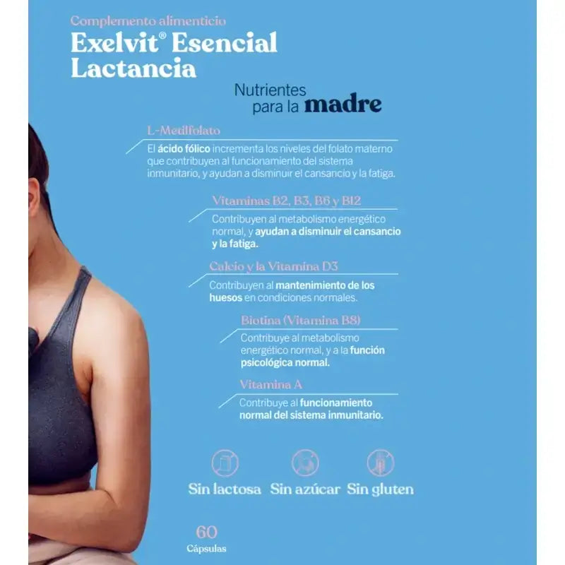 Exelvit Lactation Essential, confezione da 2 x 60 capsule