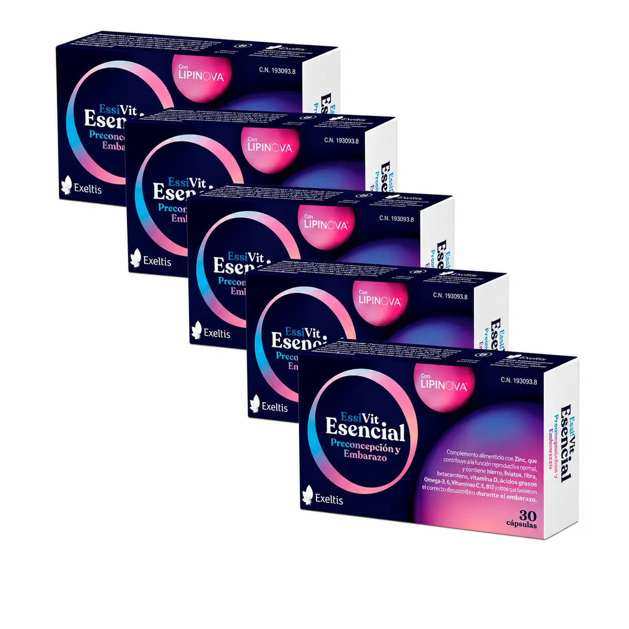 Exelvit Essential Preconcepimento e Gravidanza, 6x30 Capsule