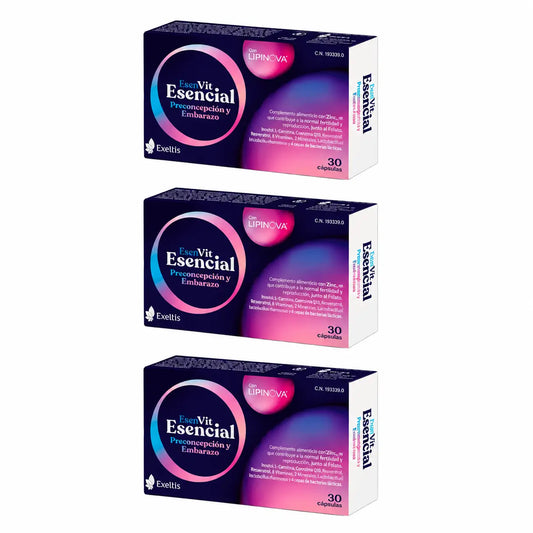 Exelvit Triplo Essential Preconcepimento e Gravidanza, 3 x 30 capsule