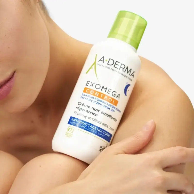 Aderma Exomega Crema Emolliente Riparatrice Notte, 400 Ml
