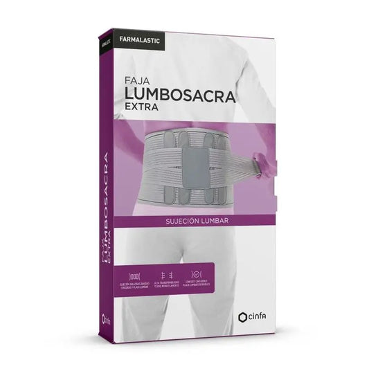 Farmalastic Sacrolumbar Girdle Extra Grey Contour T-4