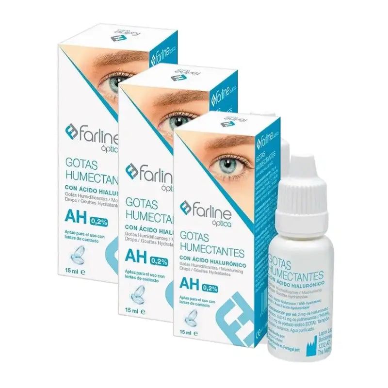 Farline Farline Gocce Idratanti 0,2% Acido Ialuronico, 3X15 Ml