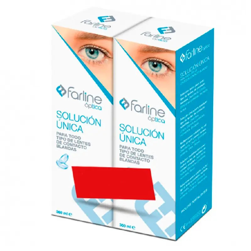 Soluzione singola ottica Farline, confezione da 2 X360 Ml