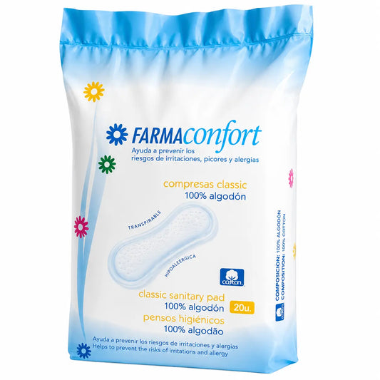 Farmaconfort assorbenti per l'igiene femminile Classic Anatomical 20 unità