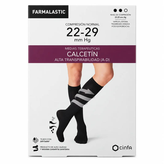 Farmalastic Calze a compressione normale a compressione antibatterica