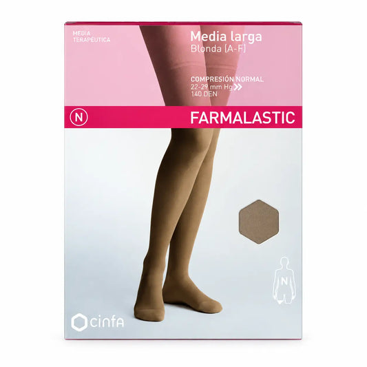 Farmalastic Collant lunghi a compressione normale Beige, taglia M