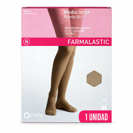 Farmalastic Collant lunghi a compressione normale Beige, taglia piccola