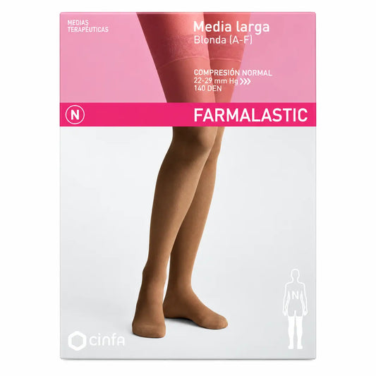 Farmalastic Collant lunghi a compressione normale Camel Taglia Small