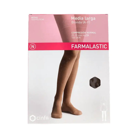 Farmalastic Collant lunghi a compressione normale Cappuccino, taglia XL